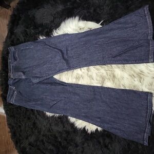 WOMENS CALVIN KLEIN DARK DEMIN FLARE JEANS SIZE 18